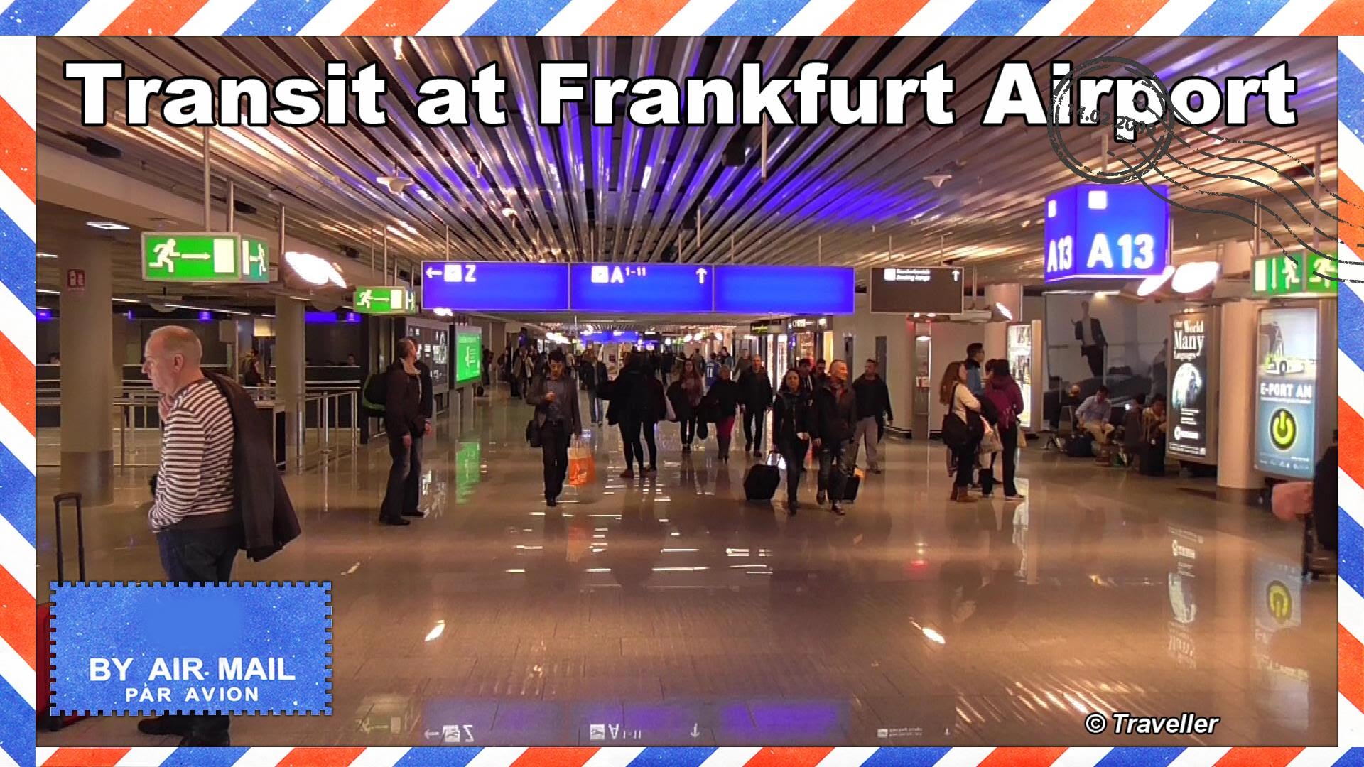 Transit walk at Frankfurt Airport, FRA Terminal 1 – Connection flight transfer, arriving & departing