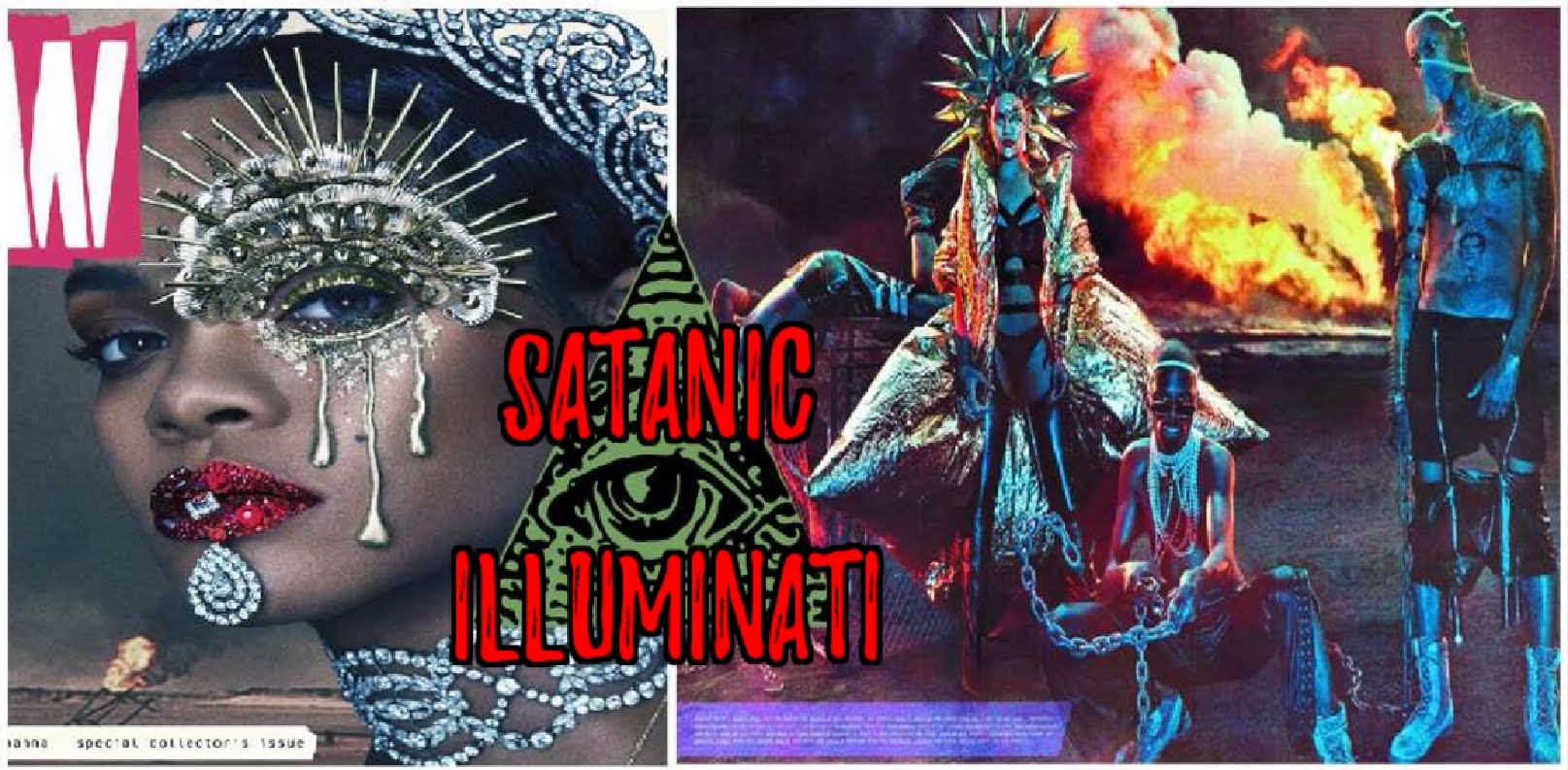 Rihanna’s Illuminati Satanic NWO Photo-shoot for W Magazine EXPOSED
