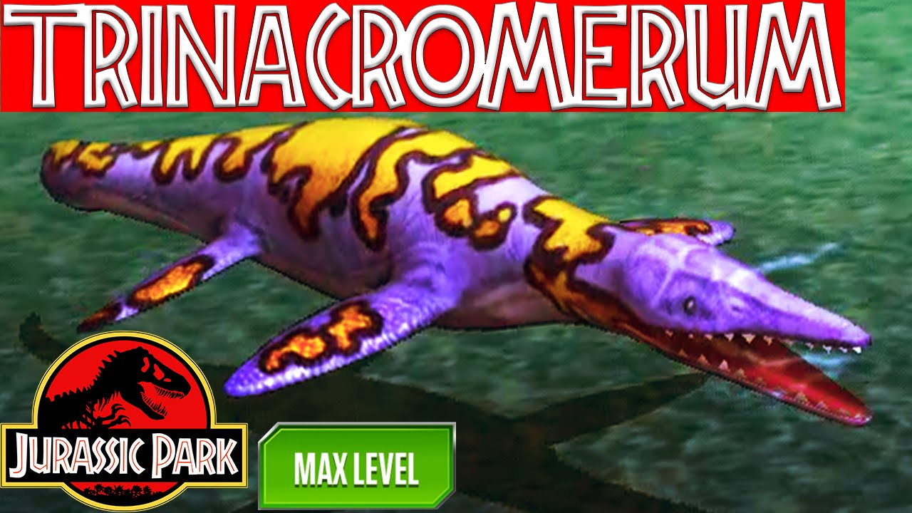 TRINACROMERUM AQUATIC Dinosaur MAX LEVEL 40 – Jurassic Park Builder – Tournament Fight Battle 2016