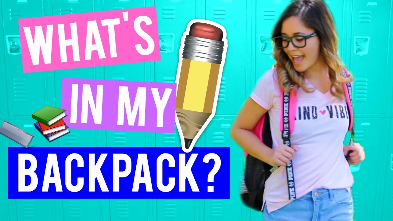 What’s In My Backpack? 2016