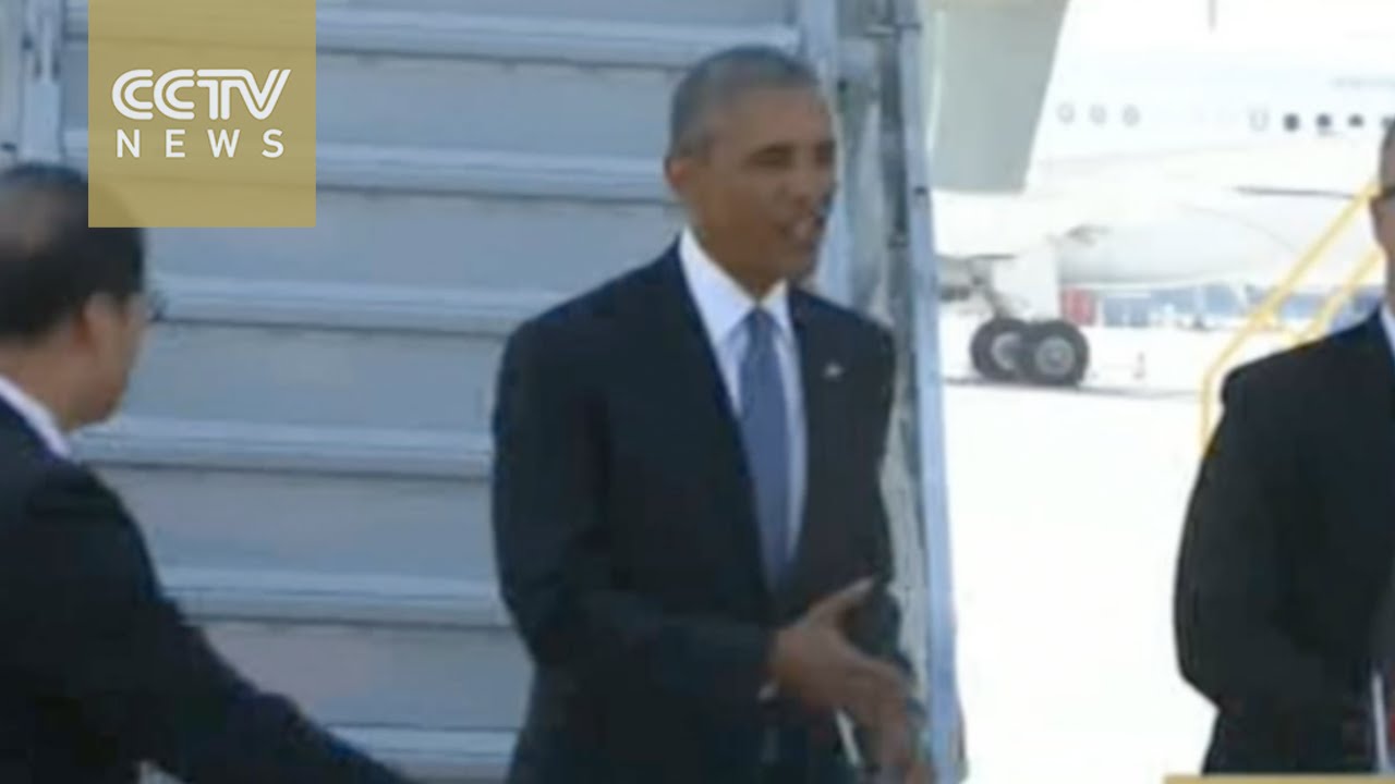 US President Obama arrives in Hangzhou for G20 Summit