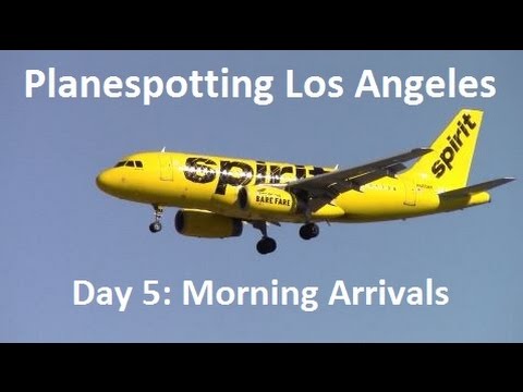 Planespotting at Los Angeles International Morning Arrivals Runways 24R & 24L