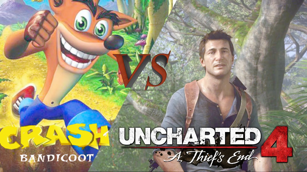Crash Bandicoot vs Uncharted 4 intro 20 years of evolution Схожесть Crash Bandicoot и Uncharted