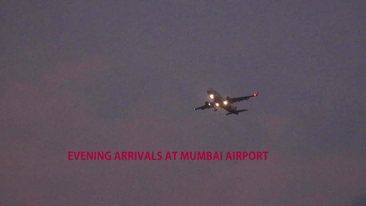 Evening Arrivals at Mumbai Airport : Etihad A380, Jet Airways, Air India!!
