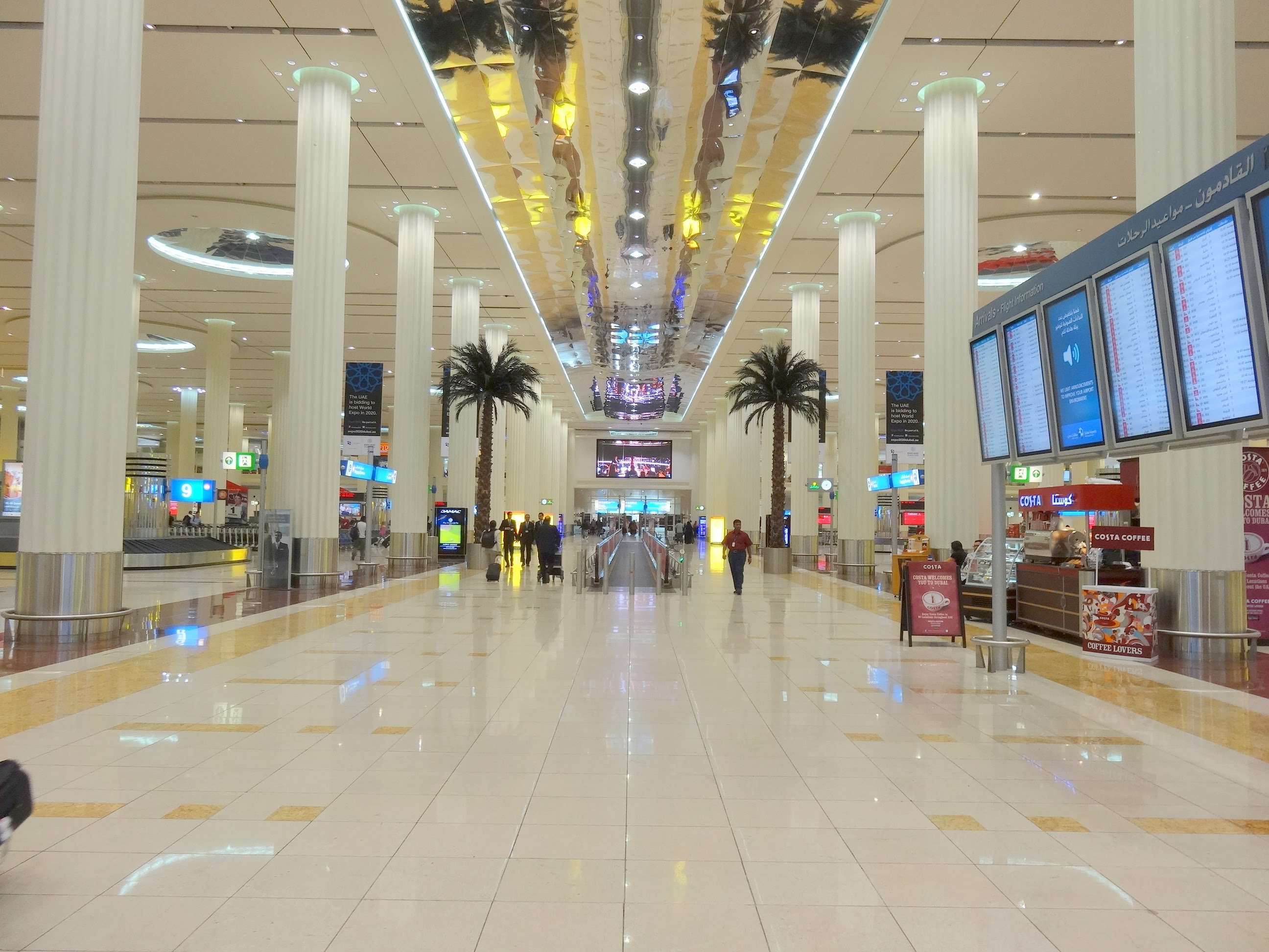 Landing in Dubai International Airport  & Terminal 3