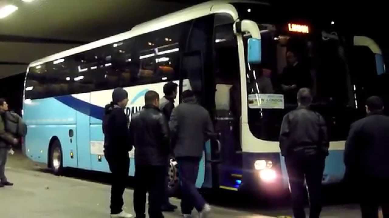 Berlin – London Bus Leaves ZOB Berlin.