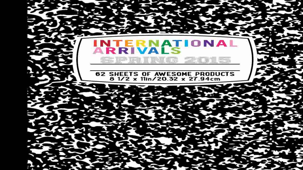 International Arrivals DIY Sketchbook Large 11 x 8 Black 118 SK BLK