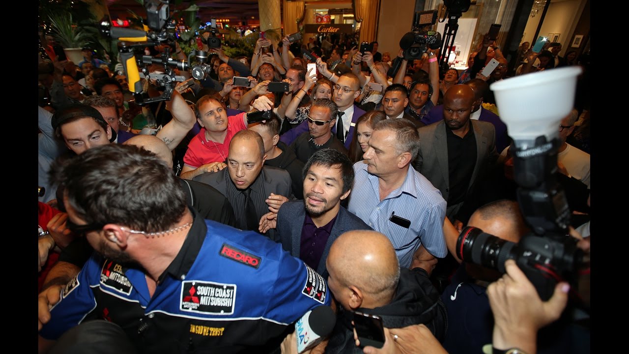 Madhouse at the Wynn as Manny Pacquiao makes his Grand Arrival to Las Vegas