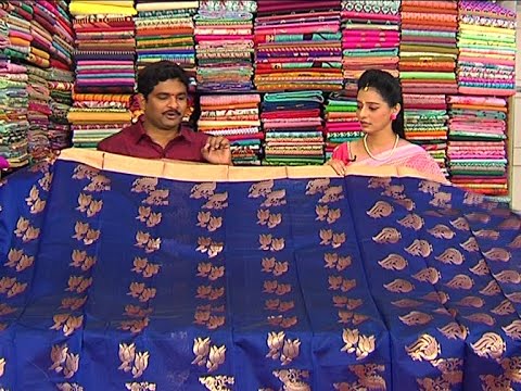 Peacock Work Blue Colour Pattu Saree  || New Arrivals || Vanitha TV