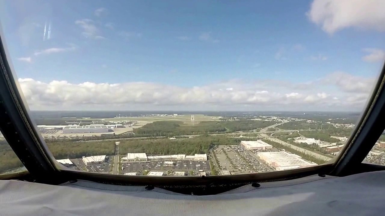 Charleston SC international airport Cockpit View
