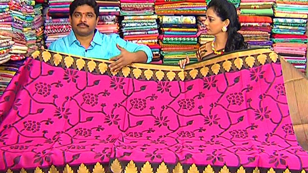 Assam Pattu Saree with Black Color Combination || New Arrivals || Sogasu Chuda Tarama || Vanitha TV