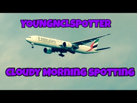 Cloudy Morning Arrivals / Newcastle Airport / 25 and 07! / Trying Out A New Spot!