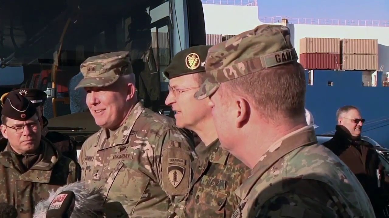Huge US military force in Germany, 7 January 2017