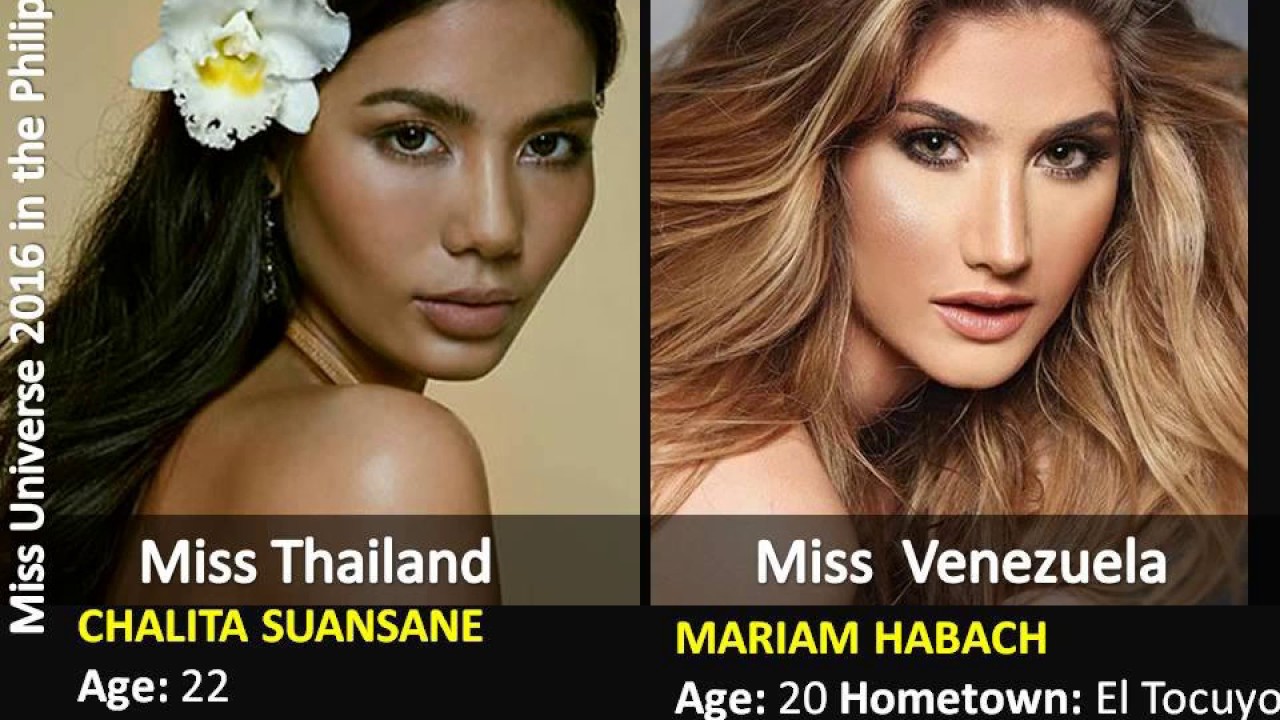 Miss Universe 2016 ARRIVALS MOST STUNNING CANDIDATES Top 18