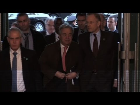 UN chief arrives for Cyprus peace talks in Geneva