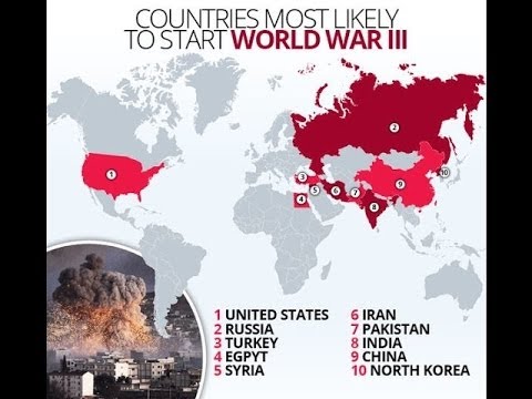 World war 3 WARNING!!!! Top 10 countries can start World War III
