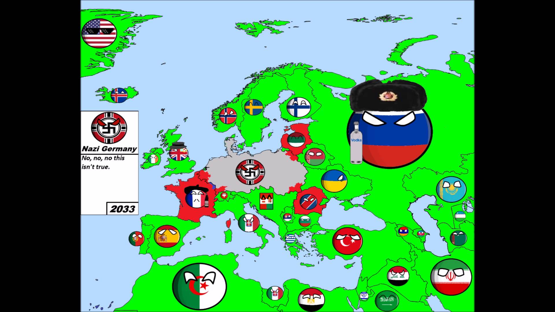 Future of Europe Countryball (chaos after the World war III) part 4 ENG