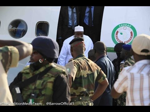 ARRIVAL of His Excellency President Adama Barrow in The Gambia (Part 1)