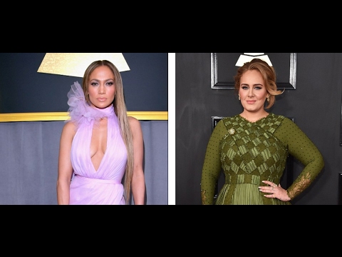 Grammys 2017:  Jennifer Lopez and Adele lead arrivals