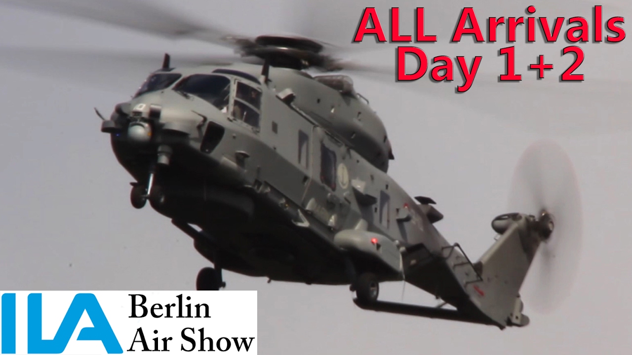ILA Berlin Airshow│ALL Arrivals Day 1+2│15+17.05.14