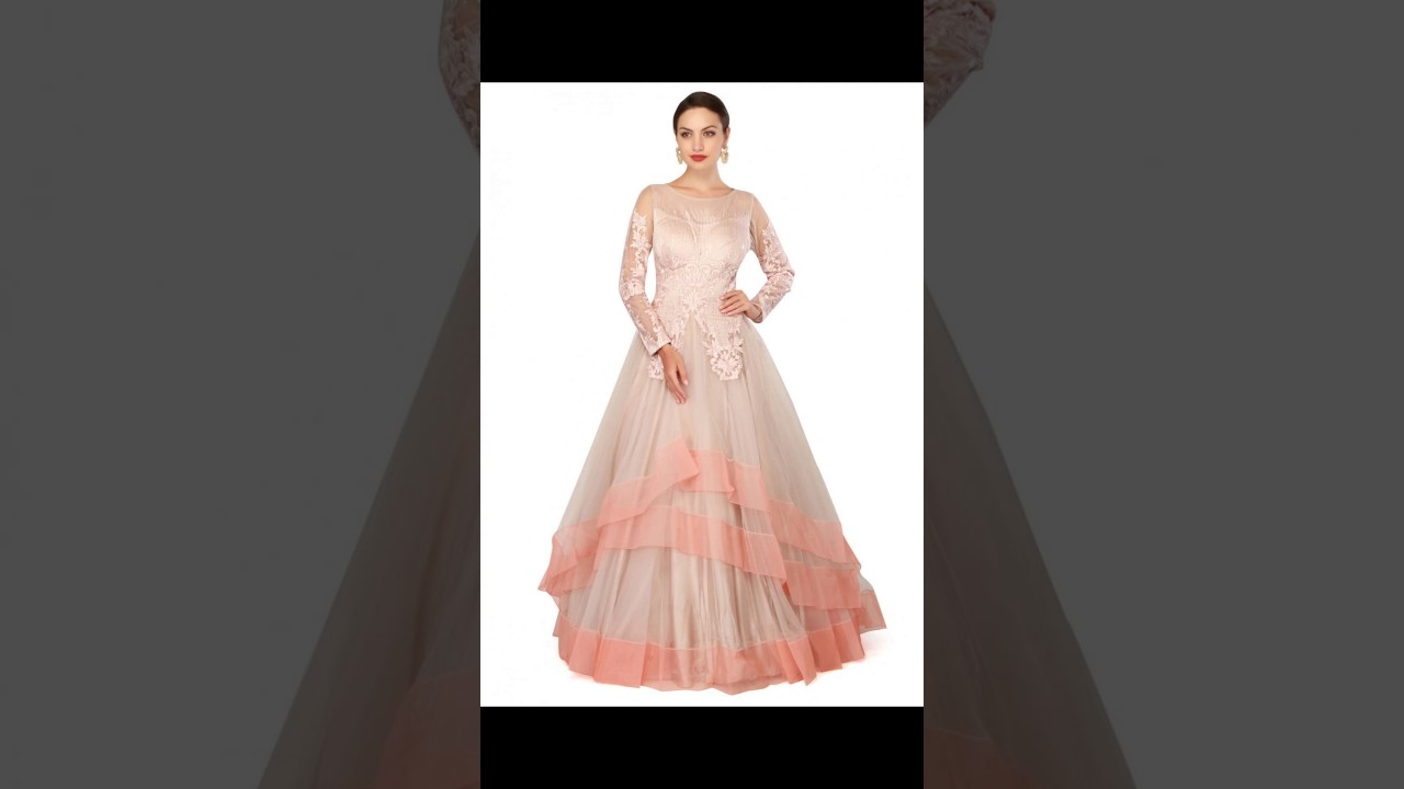 Beautiful Long Gown party wear dress designs for girls , New Arrivals dress