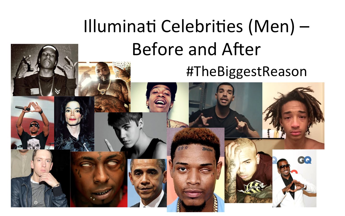 Illuminati Celebrities (Men) – Before and After 2016