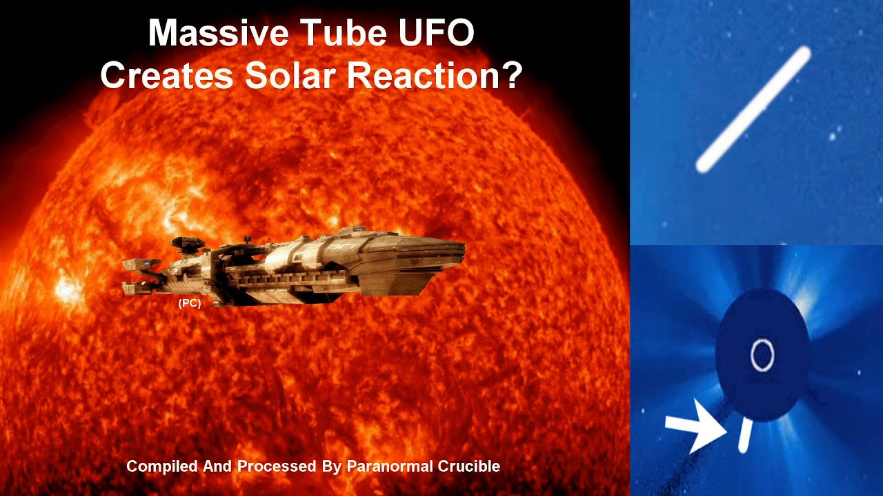 Massive UFO Creates Solar Reaction?