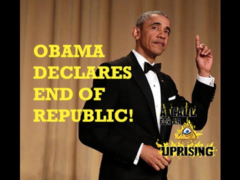 OBAMA DECLARES END OF REPUBLIC & BEGINNING OF NEW WORLD ORDER!