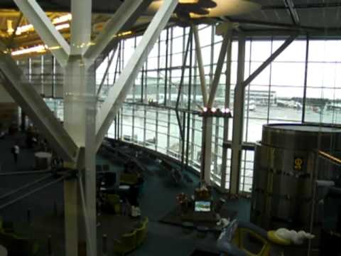 Inside the Arrival area of the Vancouver International Airport  – YVR – January 2011