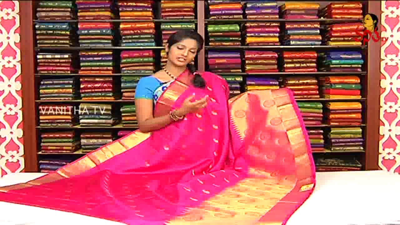 Pink Colour Kanchi Pattu Saree || Ista Sakhi || New Arrivals || Vanitha TV